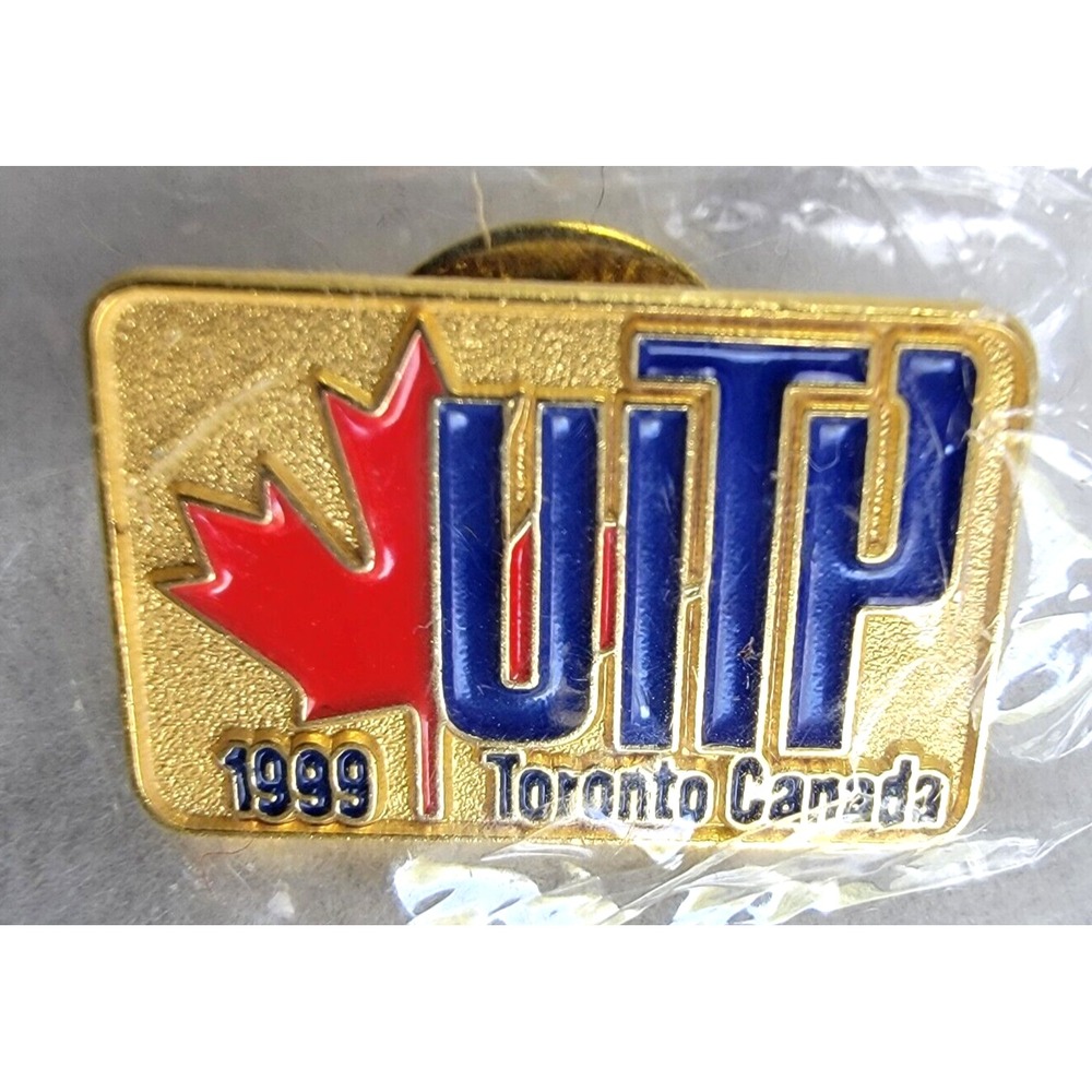 UITP 1999 Toronto Canada Gold Tone Lapel Pin Tie Tack New Sealed